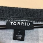 Torrid Women’s Plaid Gray White Beige Fleece Lined Crew Neck Sweatshirt Photo 7