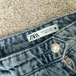ZARA  pleated Blue Denim mini Skirt Photo 1