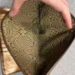 Hobo International Hobo Women's Gold Leather Zip-Around Clutch Wallet Photo 6