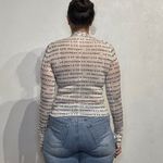 Free People Movement White High Jump Printed Logo Long Sleeve Sz S Photo 9