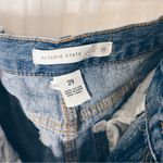 Altar'd State Blue Cropped Jeans with Raw Hem Photo 3