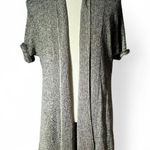 Eileen Fisher  Organic Linen Knit Cardigan Sweater Open Front M Minimalist Photo 0