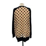 Derek Lam  10 Crosby Runway Oversized Crew‎ Neck Black Nude Dot Back Size Small Photo 6