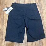 NYDJ Women’s 0 Dark Wash Blue Denim Bermuda Shorts Lift Tuck Technology Stretch Photo 5