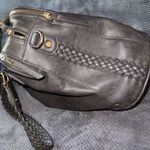 Antik Kraft Roxanne Braided Handle Taupe Vegan Leather Satchel Purse Handbag Photo 12