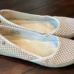 UGG  Indah Polka Dot Burlap Slip-On Flats Size 7 Photo 0