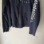 Aeropostale  Y2k Style Navy Zip Up‎ Hoodie Sweatshirt Logo Graphic XL Full Zip Photo 2