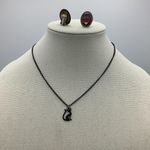 Handmade Cute Black Cat Necklace/ Vintage Earrings/ Beaded Bracelet / Punk  Photo 0
