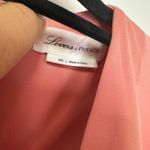 Lovers + Friends  CHICHIRA GOWN Pink satin faux wrap plunge neck maxi gown XXS Photo 3