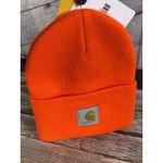 Carhartt Knit Cuffed Beanie Women/Mens One Size Orange A18 Outdoor New With Tags Photo 6