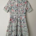 Just Me Mint Green Floral Crochet Eyelet Dress Photo 5