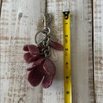 Coach GLITTER RESIN TEA ROSE BAG CHARM SILVER/STRAWBERRY NWT Photo 5