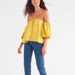 Urban Outfitters Off The Shoulder Satin Top Photo 2