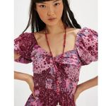 Free People Sundrenched Short Sleeve Maxi Dress Femme Rose Pink Medium NWT Photo 3