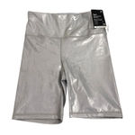 Gap  Fit High Compression Silver Sparkle Bicycle Bike Shorts Size Women's XS NWT Photo 0