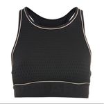 Ivy Park  High Neck Racerback Fishnet Jacquard Texture Logo Band Sports Bra S Photo 0