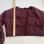 Urban Outfitters Out From Under  Women's Purple Quilted Open Front Jacket Sz S Photo 4