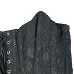 Black Lace Corset Top Women's Size M Boned Bustier Lingerie Steampunk Size M Photo 1