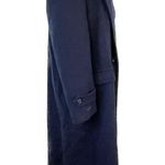 Evan Picone Vintage 100% wool double breasted navy blue overcoat size large L Photo 5