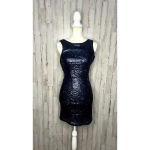 Lulus  Women's Small Time to Shine Blue Sequin Bodycon‎ Mini Dress Party Cocktail Photo 6