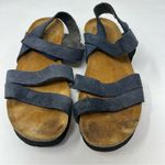 NAOT Kayla wedge sandals size 38 US 7 blue leather comfort Photo 1