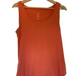 J.Jill perfect pima bright orange tangerine sleeveless tank top women's M FLAW Size M Photo 0