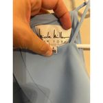 Nicole Miller  Baby Blue Cold Shoulder Mermaid Formal Evening Gown Dress Size 4 Photo 8