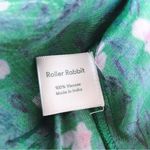 Roller Rabbit Green Floral Long Sleeve Top Peasant Blouse Lucy Size Large New Photo 9
