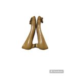 Moschino  Cheap And Chic Dark Yellow Patent Leather Kitten Heels Photo 2