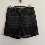 Judy Blue  Stretchy High Waisted Shorts in Washed Black Large Photo 1