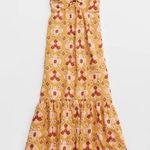 Aerie Linen Blend Braided Halter Hi Low Maxi Dress Small Photo 4