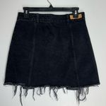 ZARA TRAFALUC BLACK DENIM MINI SKIRT WITH BUTTONS SIZE M 100% COTTON Photo 3