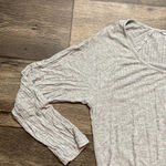 Victoria's Secret Victoria’s Secret Ribbed Gray One Piece Pyjama Romper Photo 3