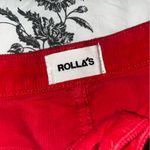 Rolla's  dusters watermelon red ribbed high rise shorts size 26 Photo 2