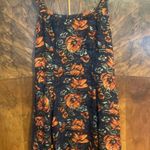 Peruvian Connection  Floral Linen Sundress Size US 10 Black  M L Sleeveless Dress Photo 0