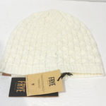 Frye  One Size Cream Cable Knit Beanie Hat‎ NEW Photo 0