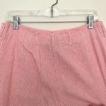 NWT Chelsea Studio Linen/Cotton Pink & White Gingham Cropped Trousers Photo 3