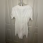 Commense White Button‎ Down V Neck Short Sleeve Romper Size XS Photo 2