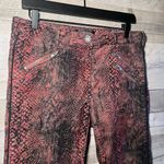 Maison Scotch  & Soda Red & Black Corduroy Snake Print Skinny Pants   Photo 2