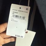 Good American NEW  Cotton Long Sleeve Flight Suit In Black Photo 10