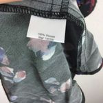 Hatch Maternity Tunic Dress One Size Black Floral Oversized Long Sleeve Mini Photo 6