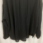 Free People Black Eyelet Cotton Madison Button Down Blouse Sz.L Photo 13