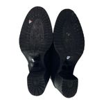 Sam Edelman Hannah Black Suede Leather Strap Almond Toe Chelsea Ankle Boots 8.5 Photo 3