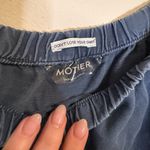 MOTHER The Cold Shoulder Fray Top in Shadow Blue Photo 4