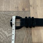 Talbots Vintage  Black Suede Leather Belt Size XL
Made In USA Photo 4