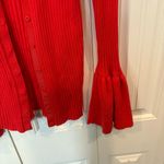 CAbi  Red/Orange Cardigan Size‎ Medium Photo 3