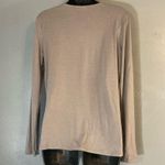 White Crow Gray Criss Cross Neck Long Sleeve Top Photo 4