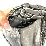 Norma Kamali KAMALIKULTURE by Parched Alligator Grey Faux Wrap Dress Size XS Photo 7