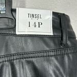Tinsel Faux Black Leather Pants Women’s Size 14 Petite Photo 8