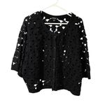 Torrid  Plus Size Black Crochet Shrug Sweater Knit Cardigan Size 4X Photo 1